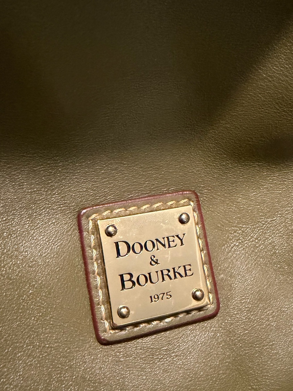 Dooney & Bourke Tassel Shoulder Bag - Olive Green - Picture 7 of 11